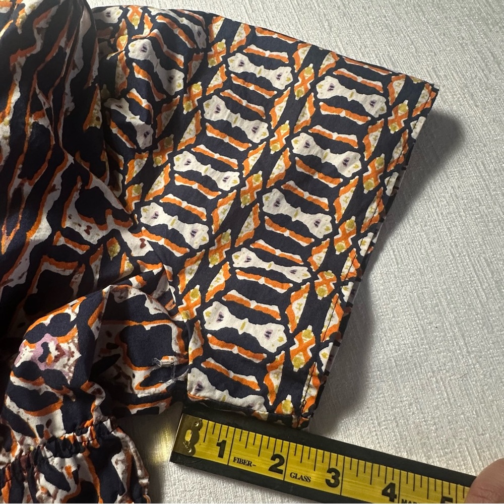 Anthropologie Maeve Somerset Maxi Dress Printed Short Sleeve  XS P - Picture 10 of 14